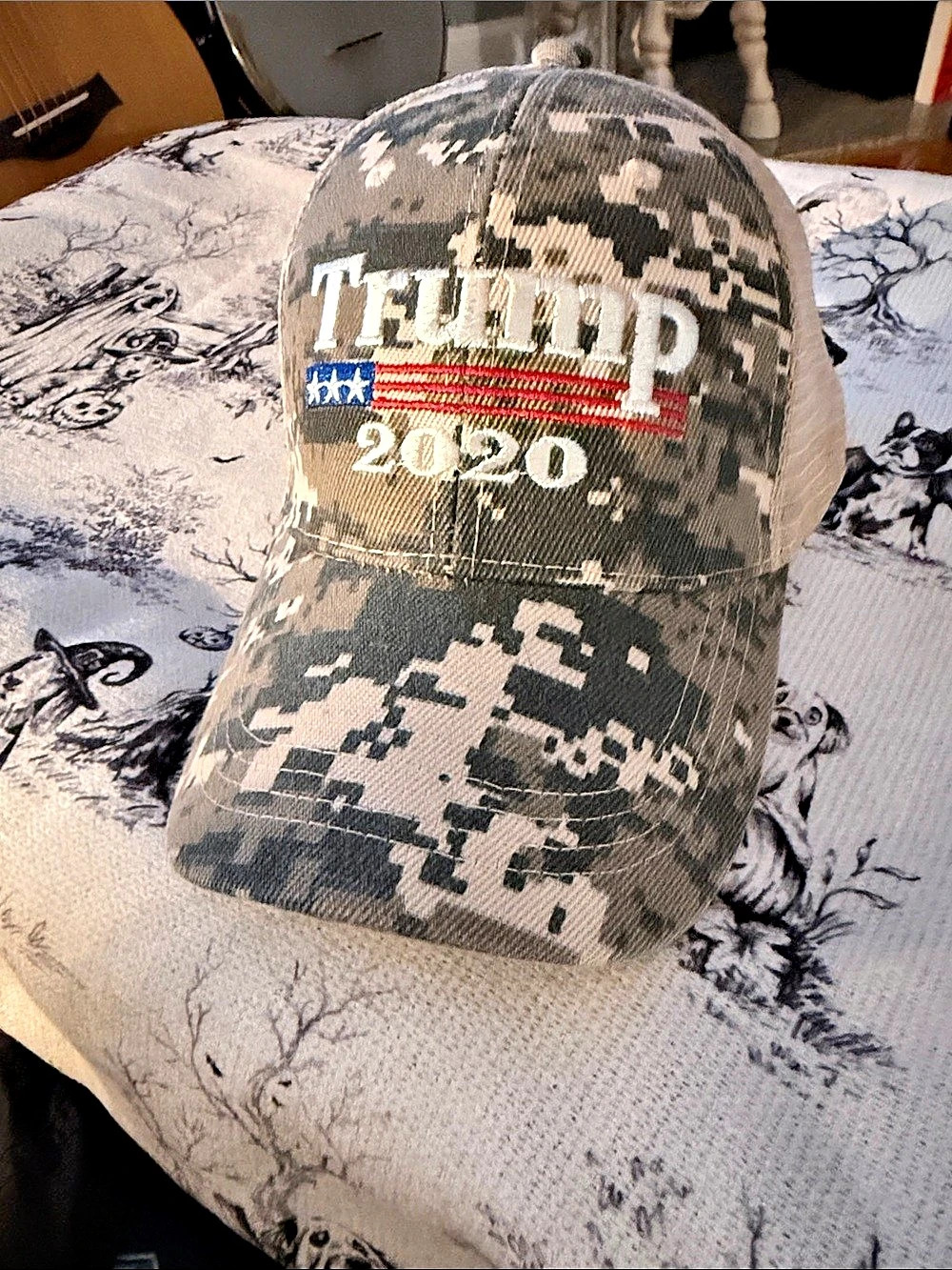 Trump 2020 Camo Trucker Hat Camo/Lght Brn